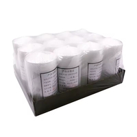 Bougies Pilier Géantes Blanches Économiques, Longue Durée, Non Parfumées, Décoratives pour la Maison, Centre de Table de Mariage