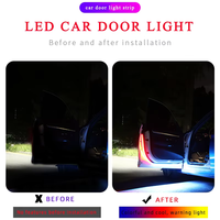 Autotür Warn licht leiste Cool Zweifarbig fließend Bunte Lampe Blinklicht Streifen Auto Dekorativ Weiß Rot Streifen