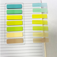 Bloc-notes autocollants personnalisables en PET, imperméables, colorés, durables, 20 feuilles, écriture fluide, vente en gros