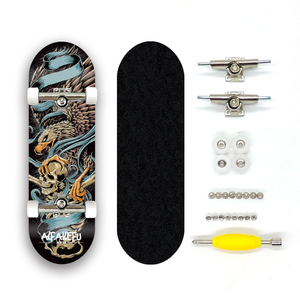AILEFU New Ideas AM/<span class=keywords><strong>PRO</strong></span> Mini <span class=keywords><strong>Finger</strong></span> Skateboard complet 32mm 5 plis en érable, double rocker, étanche et écologique - Product Image 5