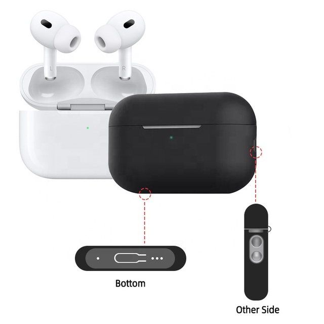 Hot Sale Stylish Silicone Scratch-Resistant Earphone Case for Airpods Pro 2nd Generation