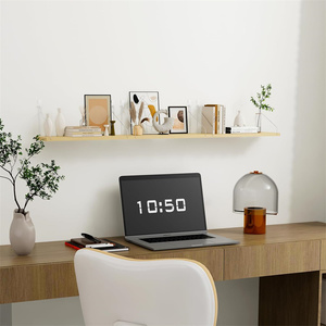 Juego de 3 estantes flotantes de madera, estante colgante montado en la pared para dormitorio, sala de estar, <span class=keywords><strong>plantas</strong></span>, álbum de decoración de pared de baño - Product Image 4