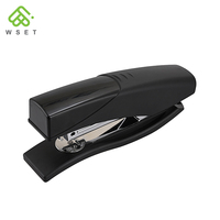 Agrafeuse manuelle de bureau Weishu WS-4250, de bonne qualité, pour le bureau et l'école, prix abordable, en plastique noir, capacité de 25 feuilles