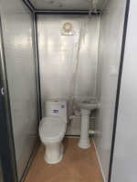 Toilettes publiques préfabriquées pour l'extérieur, toilettes mobiles portables pratiques