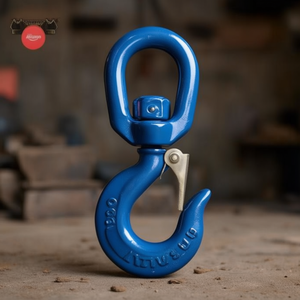 Gancho Giratorio de Acero al Carbono con Bloqueo de Seguridad, Certificado CE, Accesorios para Elevación y Anclaje - Product Image 3