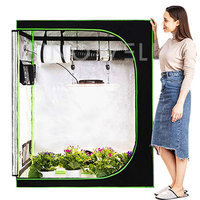 SINOWELL Chambre de Culture 600D 1680D en Tissu Oxford Hydroponique Mylar Kit Complet pour Serre et Box de Culture Intérieure