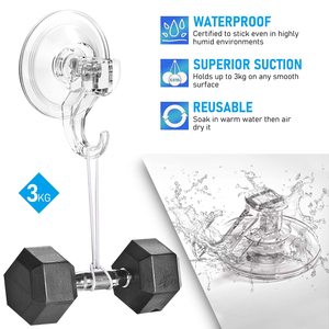 Promoción de Marzo: Ventosa de PVC Transparente con Gancho de Succión y 20 Bridas Ajustables - Product Image 2