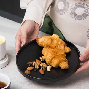 Biểu Tượng Tùy Chỉnh Matte Fine <span class=keywords><strong>Flat</strong></span> Đen Thiết Kế Hiện Đại <span class=keywords><strong>Melamine</strong></span> Đồ Ăn Trái Cây Phục Vụ Món Ăn Tấm Melamina - Product Image 6