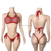 Usine source, vente en gros, personnalisation, vêtements de danse exotiques en résille et strass
