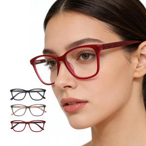 <span class=keywords><strong>Gafas</strong></span> de Acetato Hechas a Mano para <span class=keywords><strong>Mujer</strong></span>, Diseño Italiano, Montura Rectangular Retro, <span class=keywords><strong>Gafas</strong></span> Ópticas Cómodas para Uso Diario - Product Image 1