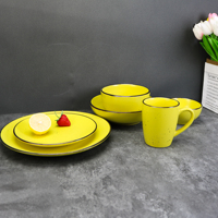 Vente à chaud, nouveau service de table de luxe 16/24/36/72 pièces, assiettes de fête, ensembles de vaisselle en céramique italienne