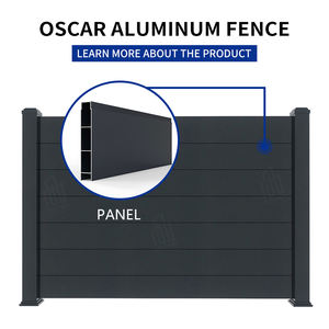 Recinzione in Alluminio per Esterni con Lame Verticali 3D, Steccato Decorativo per Giardino, <span class=keywords><strong>Patio</strong></span> e Cortile - Product Image 3