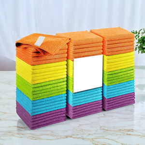 ベストセラー万能クリーニングディッシュタオル再利用可能なマイクロファイバーセレニング布カラフルな速乾性ぼろ - Product Image 1