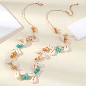 Elegant Dainty Stainless Steel Trendy Rose Gold Plated Flower Necklace 2025 Women's Crystal Beaded Chain <b>Choker</b> Wedding Jewelry - Product Image 2