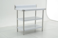 Table de travail en acier inoxydable de cuisine commerciale table de travail de préparation en métal pour banc Inox de travail de restaurant
