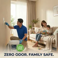 Enduit mural écologique à faible odeur, faible teneur en COV, sûr, haute viscosité, non toxique, base de remplissage douce HyperTi POUR 20kg, application au pinceau, usage intérieur