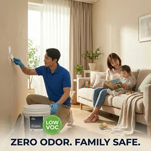 Eco Friendly Low Odor Low VOC Safe Wall Putty Non Toxic Mild Filling Base for Indoor Home Decoration Renovation <b>Work</b> - Product Image 3