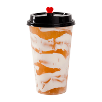 Vasos Desechables de Plástico PP para Té de Burbujas, Boba, Café y Bebidas, Vasos Transparentes de PP con Logotipo Personalizado Impreso, Venta al por Mayor para Fiestas