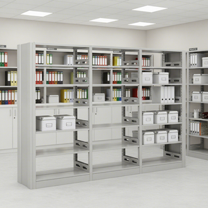 Metal Bookshelf Modern <b>Library</b> Furniture Double Side <b>Book</b> Shelf White Cube 6 Layers Bookcase for School Gym Office CE Certified - Product Image 4