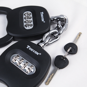 Candado de Bicicleta Antirrobo Resistente al Agua Tonyon, Candado de Cadena con Combinación de 4 Dígitos con Bolsa para Scooter Eléctrico y Bicicleta Eléctrica - Product Image 3