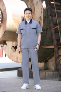 Uniformes de <span class=keywords><strong>Trabajo</strong></span> Personalizados de Manga Corta en T/C, Venta al Por Mayor para Hombres y Mujeres, Ropa de <span class=keywords><strong>Trabajo</strong></span> para Fábrica y Trabajadores - Product Image 3