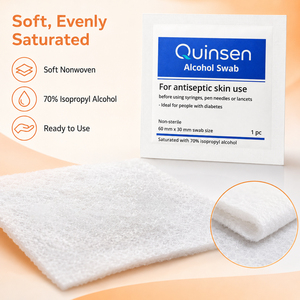 Lingettes de préparation cutanée médicales individuelles en aluminium, non tissées, douces et jetables - Product Image 4