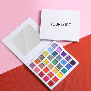Palette de fards à paupières mats hautement pigmentés sur mesure OEM, marque privée, végane, sans cruauté, cosmétique, fard à paupières scintillant - Product Image 4