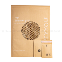 Enveloppe en papier kraft rembourrée en nid d'abeille compostable personnalisée 100% pour enveloppe express en nid d'abeille pour l'expédition