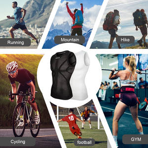 ノースリーブスポーツウェアプラスサイズメンズタンクトップワークアウトフィットネスジムメンズフィットネスサイクリングベースレイヤー - Product Image 6