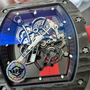 कारखाने के शीर्ष 055 76 ग्राम आयातित नेटप्ट कार्बन फाइबर रैमु2 आंदोलन को मील सैपफायर क्रिस्टल पुरुषों की लक्जरी घड़ियों के लिए - Product Image 2