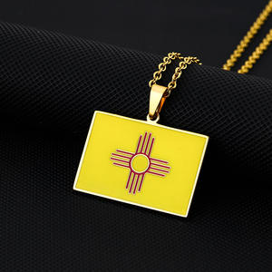 Collar con Colgante de Acero Inoxidable de Moda, Estilo Nuevo México, para Hombre y Mujer, Joyería Casual Unisex - Product Image 6