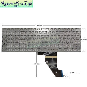 Clavier d'ordinateur portable de haute qualité en anglais américain pour <span class=keywords><strong>Thomson</strong></span> SPN15I3-8TU512 MB3661009 YXT-NB93-142 MB3661022 YXT-93-209 - Product Image 3