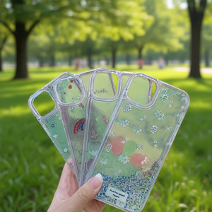 Coques de téléphone élégantes et scintillantes pour iPhone, design floral avec protection antichoc - Product Image 3