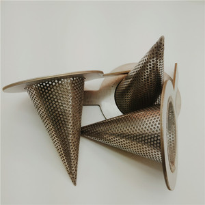 Многослойные Перфорированный Металлический трубопровод шляпа ведьмы сетчатый фильтр с длинной ручкой - Product Image 2