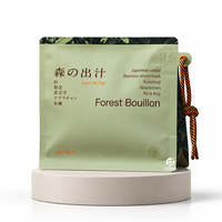 Emballage personnalisé pour matcha avec logo, sachets métallisés à huit soudures latérales avec trou de suspension, certificat de qualité alimentaire, 50g 500g