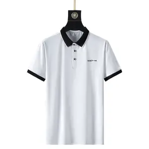 Polo Shirts For Men Polyester Restaurant Workwear Uniform Sticker Spring Embossing Digital Unisex Custom Polo Shirt