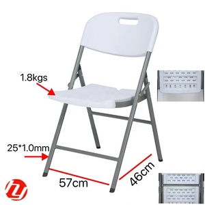 Meubles de jardin pliants en plastique blanc imperméable bon marché en gros pour les événements et les fêtes - Product Image 1
