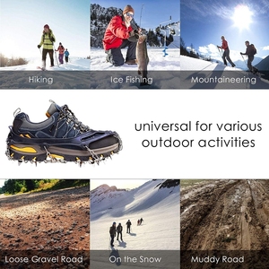 Microcrampones Personalizados para Exteriores, 19 Púas de Acero Inoxidable, Crampones para Nieve y Hielo, Púas Antideslizantes - Product Image 3