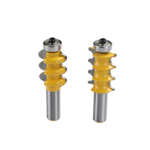 Juego de brocas para molduras de muebles de triple perfil festoneado, 2 brocas, vástago de 1/2 pulgada - Product Image 2