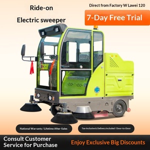 Máquina barredora de hojas para exteriores, para uso en fábricas, talleres, carreteras, zonas turísticas y caminos, con asiento para operador. - Product Image 1