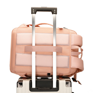 Wasserdichter <span class=keywords><strong>Laptop</strong></span>-Rucksack USB-Ladeans chluss Erweiterbarer Daily Life Fashion Strap Carrying für Studenten Geschäfts reisen - Product Image 4