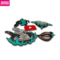 Patch souvenir 3D personnalisé avec armoiries familiales, thermocollant, tissé, broderie douce personnalisée, logo, patchs brodés sportifs, broderie feutre et fil