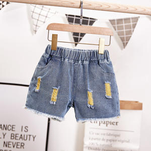 Verano niños borla rasgada niñas pantalones cortos de mezclilla Nueva moda Pantalones calientes de mezclilla - Product Image 4