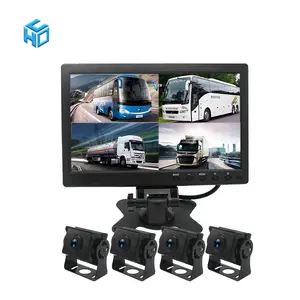 24 볼트 트럭 역방향 360 도 후면보기 AHD 카메라 7/10 인치 LCD AHD 모니터 차량 Cctv 보안 시스템