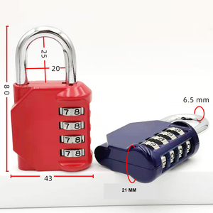 Candado de combinación de 4 dígitos para exteriores, candado impermeable para escuela, gimnasio, candado de equipaje - Product Image 6