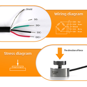 Micro capteur de cellule de charge 1T avec module HX711 | Détection de <span class=keywords><strong>force</strong></span> et de poids d'impact de haute précision pour balances industrielles - Product Image 2