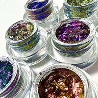 Nouveauté Ombre à Paupières Humide Personnalisée 3G Maquillage Flocons de Chrome Infini Crème Cosmétique Grosses Paillettes dans une Boîte en Carton Moyen