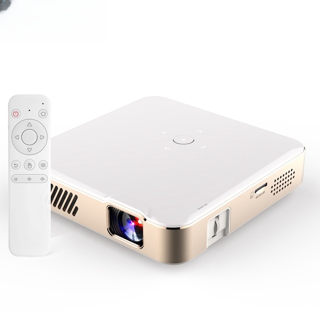 P6 Mini Home Projector Portable HD Office Beamer WiFi DLP Lens LED Lamp  Compatible Mobile Phone Outdoor Batter