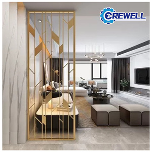 Không Thấm Nước Kim loại phòng Divider <span class=keywords><strong>Curtain</strong></span> Rod tường phân vùng nội thất tủ khách thiết kế rèm cửa thanh lịch cho bảng điều khiển tùy chỉnh - Product Image 2