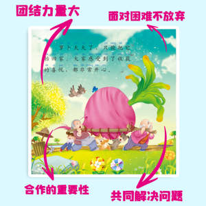 Cuento clásico para padres e hijos: Tirar del rábano, libro ilustrado educativo para niños con audio bilingüe para <span class=keywords><strong>cuentos</strong></span> de noche - Product Image 3